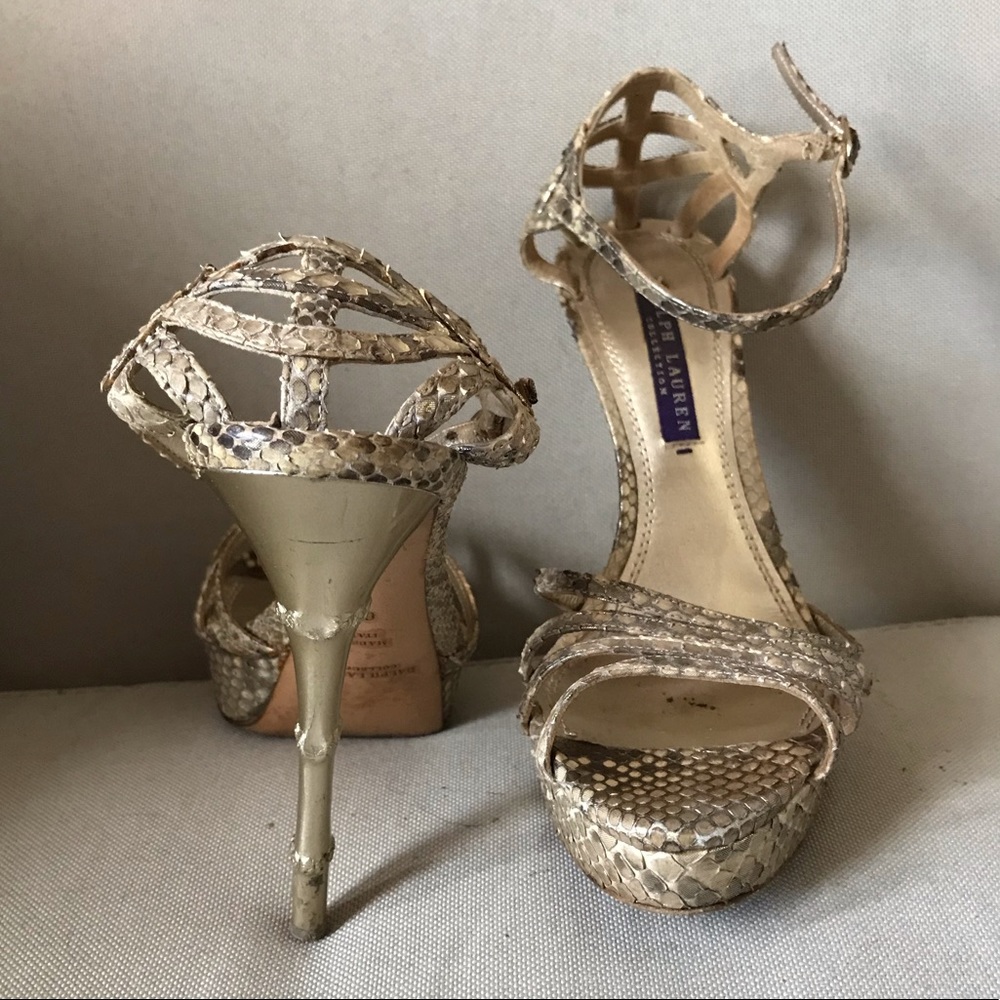 Ralph Lauren Purple Label Platform Heeled Sandals